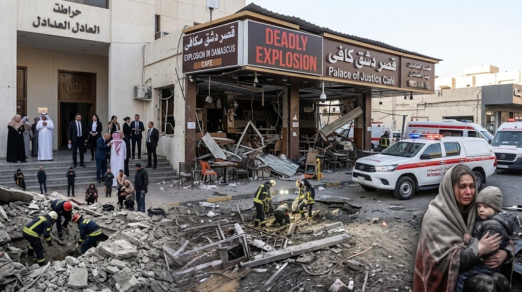Deadly Explosion at Damascus Café Kills 6, Injures 22 in Central District