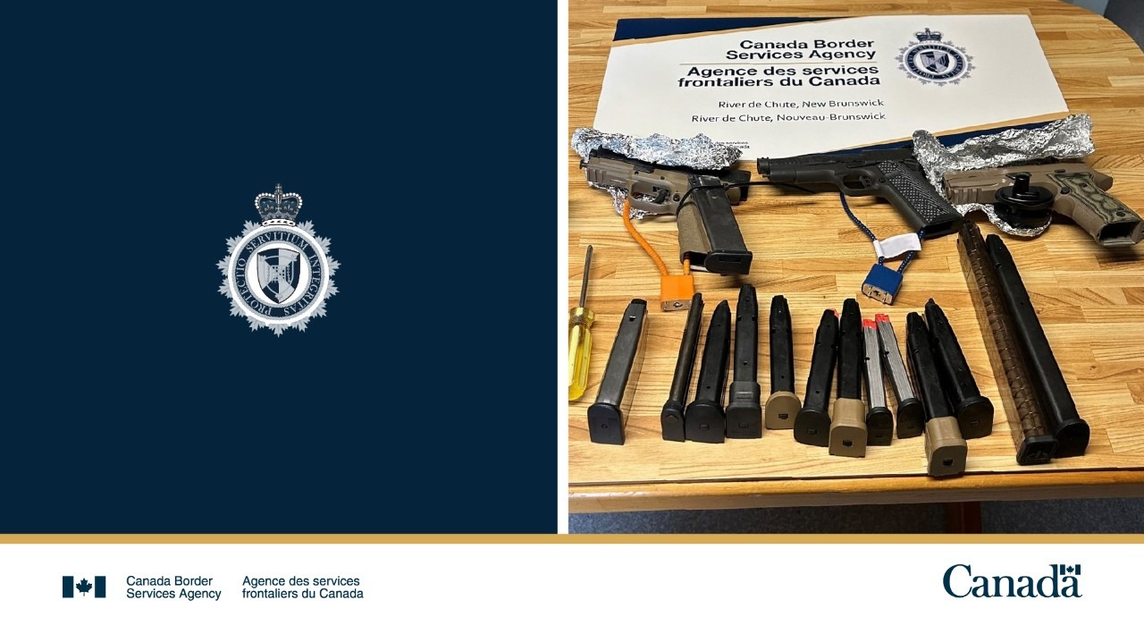 CBSA lays six charges against man for smuggling firearms 