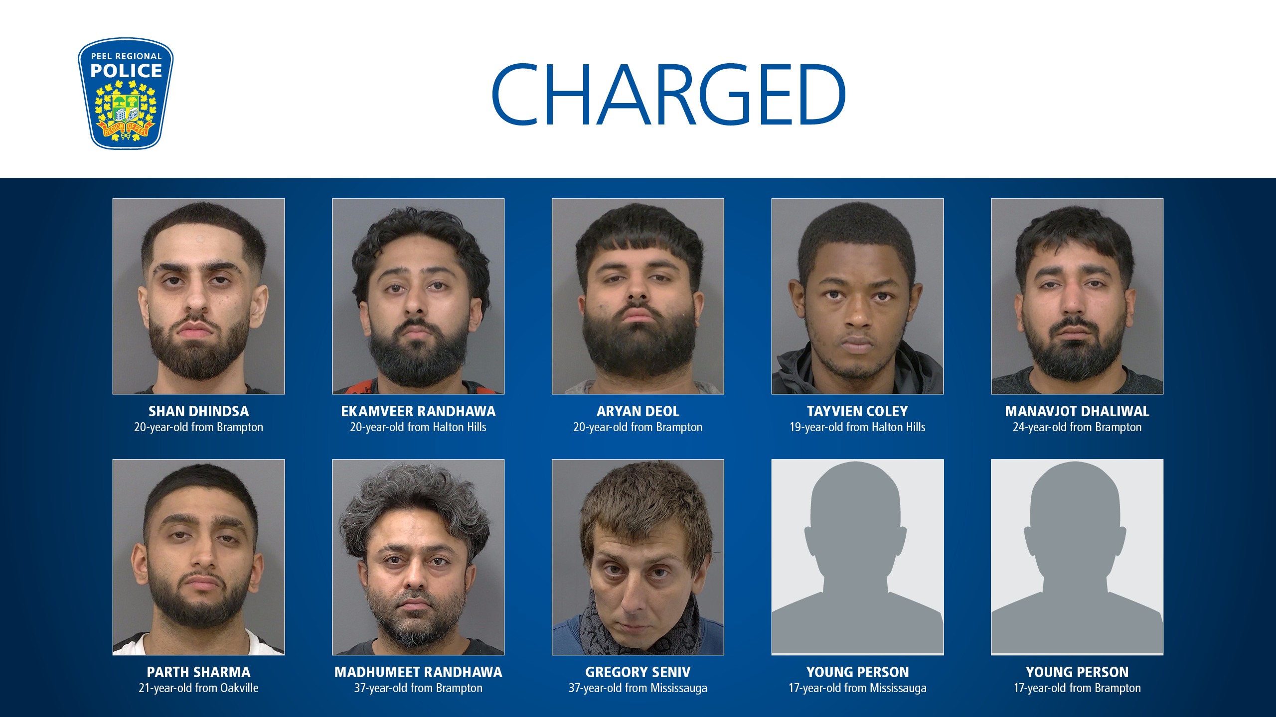 Six Indian men among 10 charged for vehicle theft in GTA 