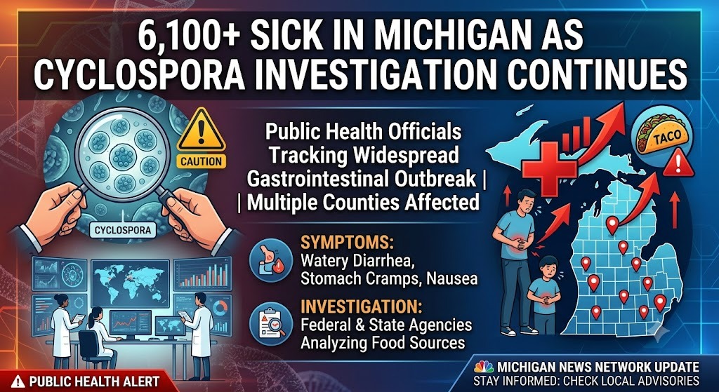 6,100+ Sick in Michigan as Cyclospora Investigation Continues