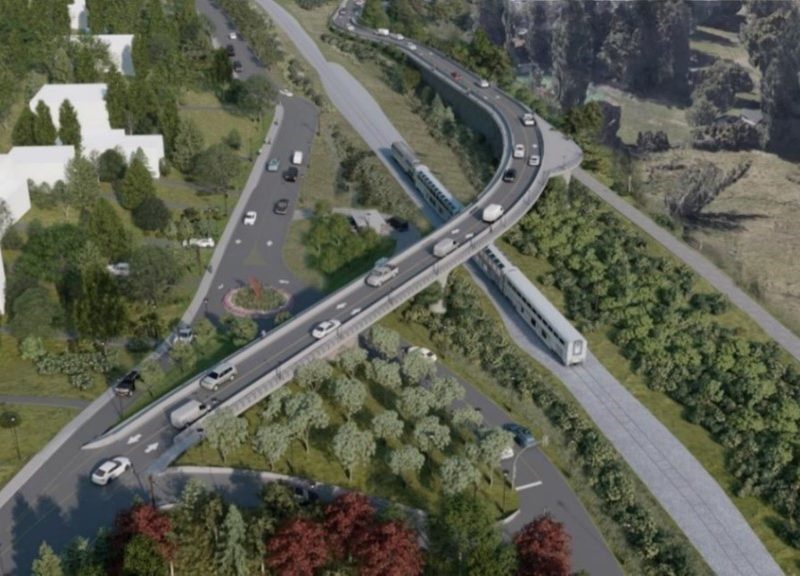 conceptual renderings of Crescent Beach overpass