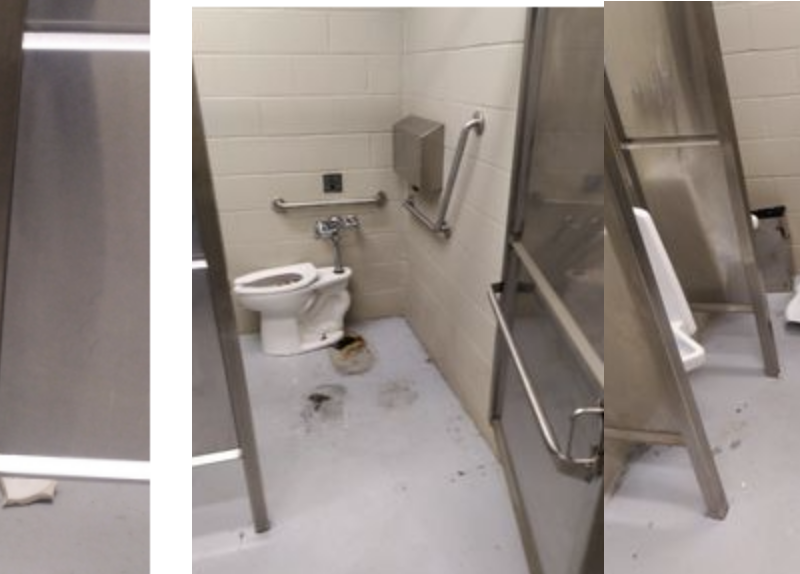 Police investigating vandalism to public washrooms