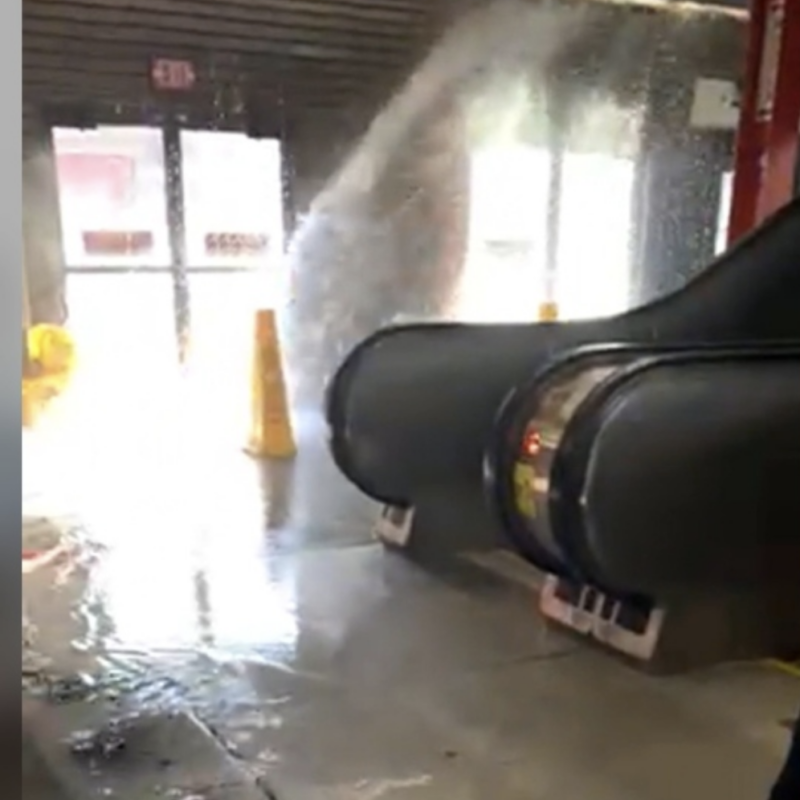 waterfront station's seabus terminal flooded