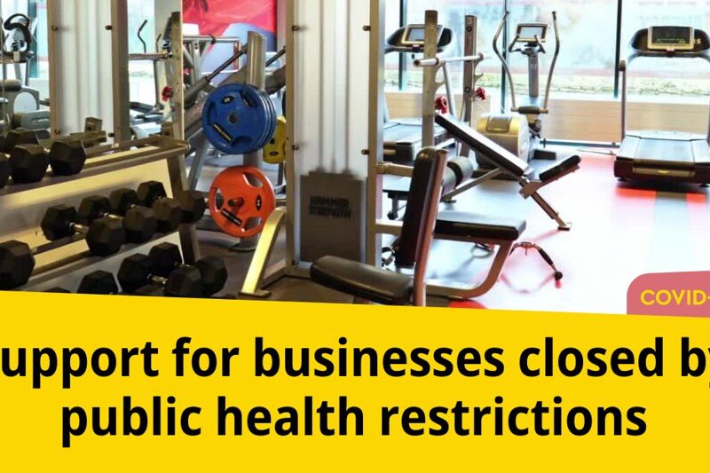 British Columbia businesses that were mandated to temporarily shut down through public health orders