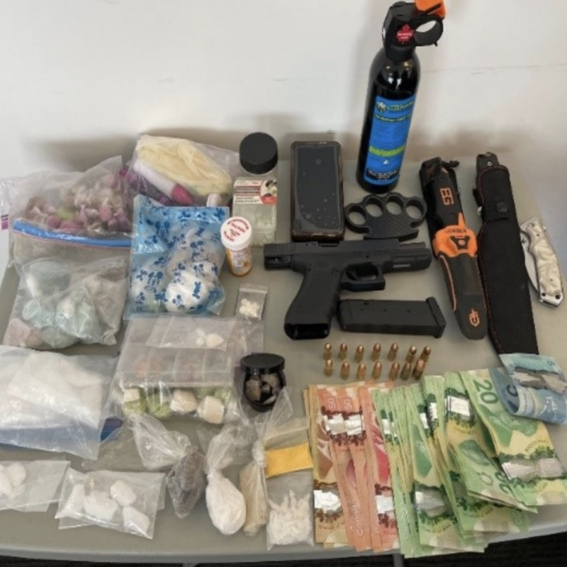 Surrey RCMP seizes drugs gun