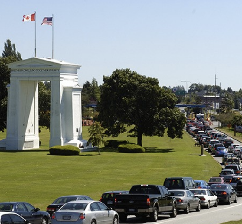 Peace arch border