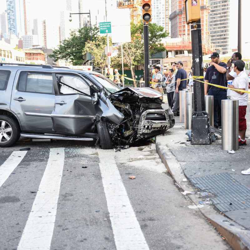 mulitple car collision