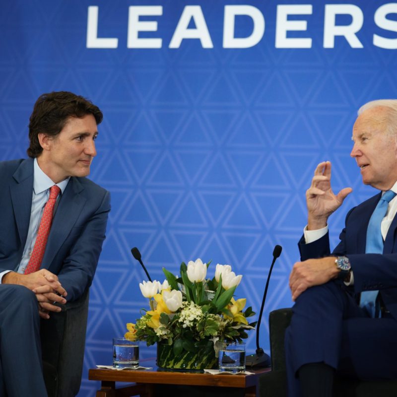 Joe Biden and Justin Trudeau